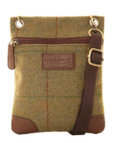 Hawkins Country Classic Collection Tweed Small Cross Body Bag LB23