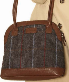 Hawkins Country Classic Collection Tweed Bowler Bag LB54